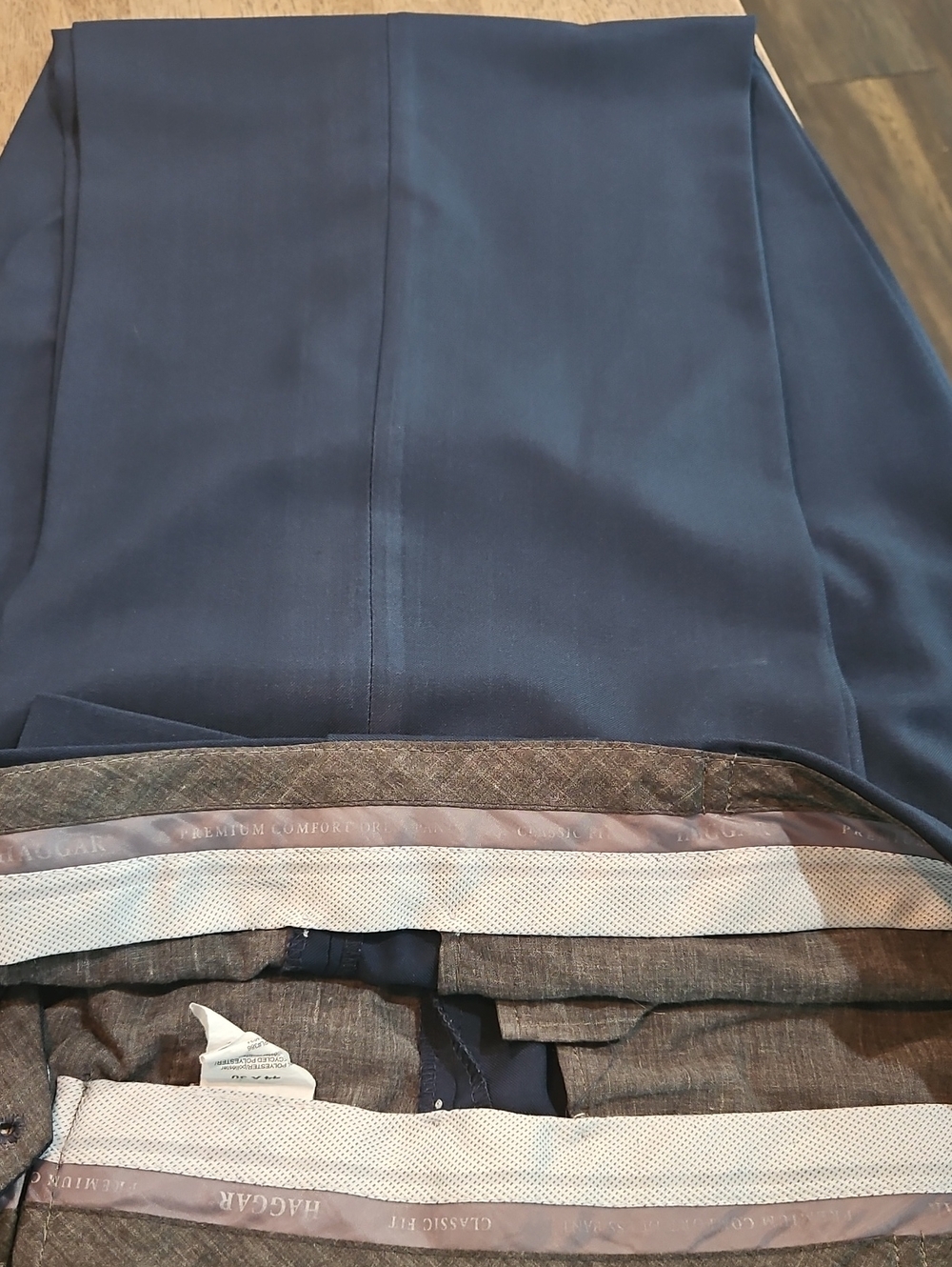 Haggar Men's Navy Blue Dress Pants 44-30